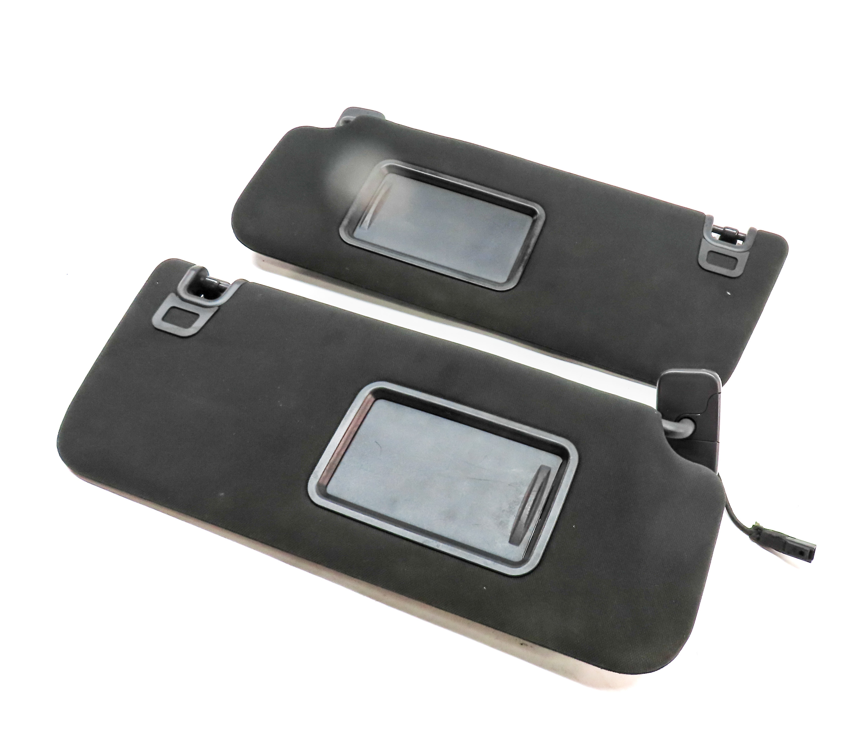 2014-2015 RANGE ROVER SPORT (L494) FRONT LEFT & RIGHT SUNVISOR SET-2 (Black) — exact item pictured